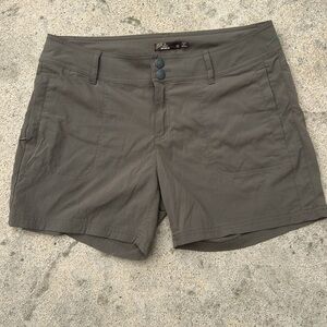 PrAna Women's Revenna Brown 5" Inseam  Hiking Shorts Size 10